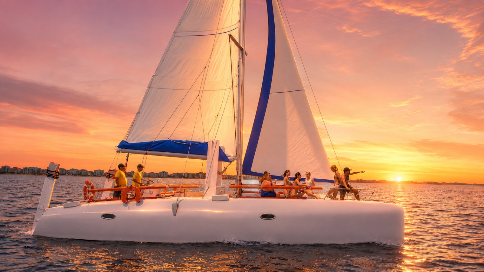 Catamaran Blue Lagoon — Croisière au Coucher de Soleil